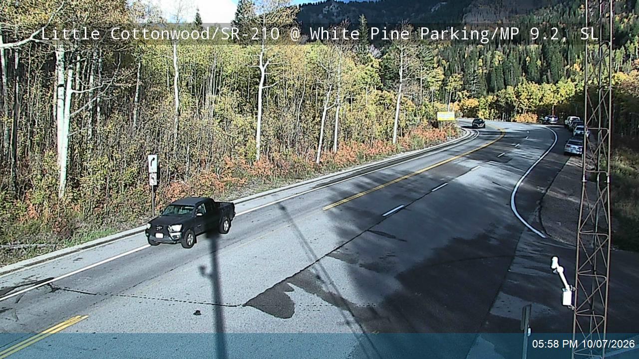 Little Cottonwood Rd / SR-210 EB @ White Pine Parking / MP 9.2, SL