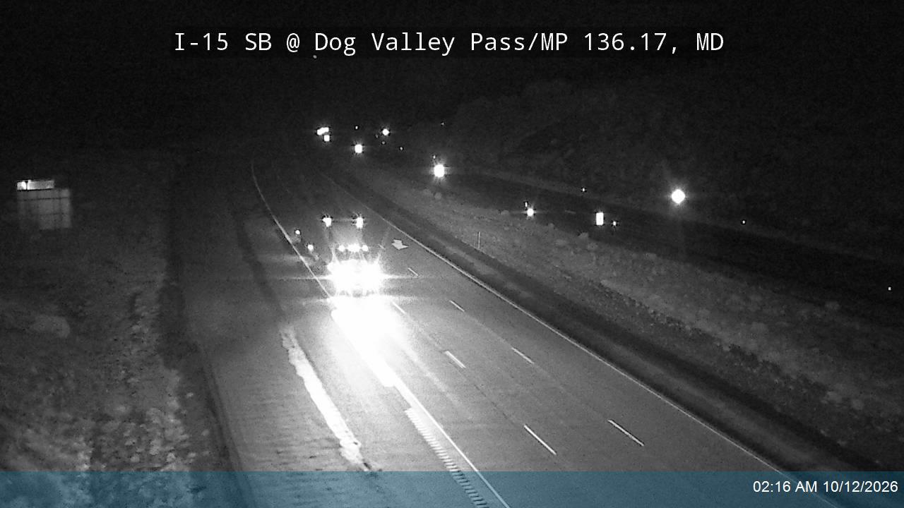I-15 SB @ Dog Valley Pass/MP 136.17, MD