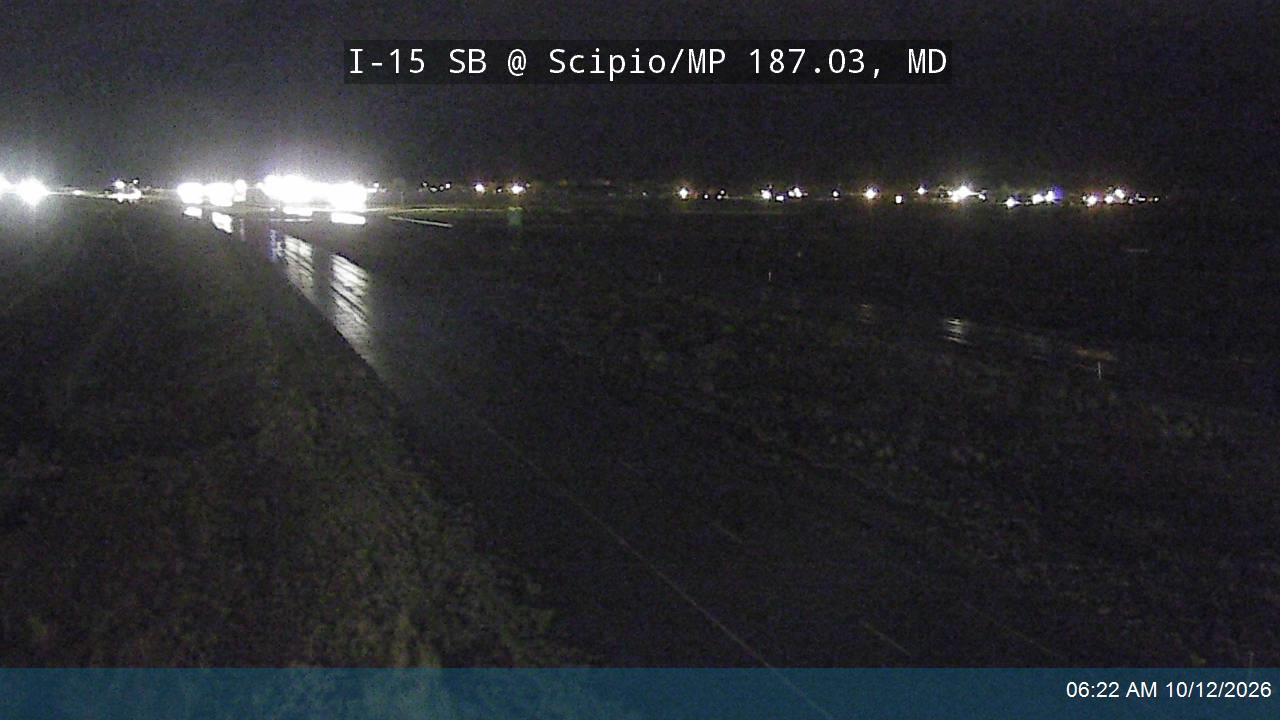 I-15 SB @ Scipio / MP 187.03, MD