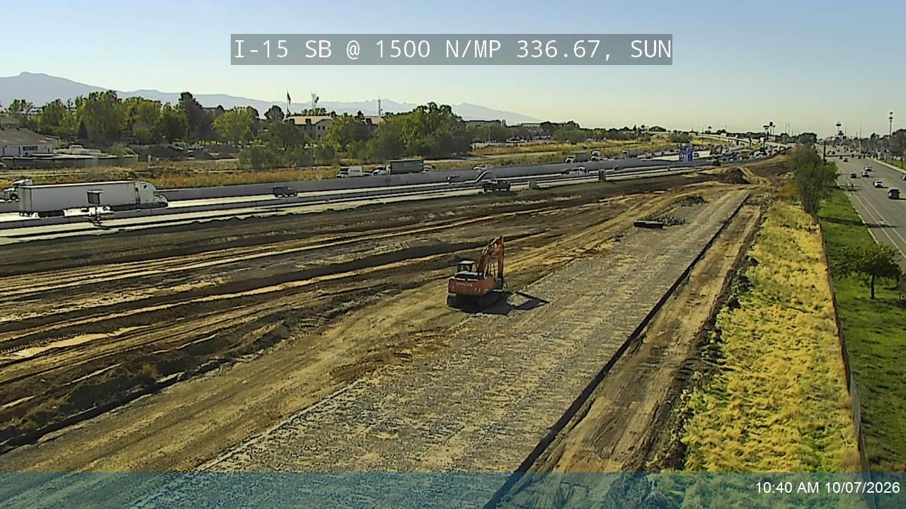 I-15 SB @ 1500 N / MP 336.67, SUN