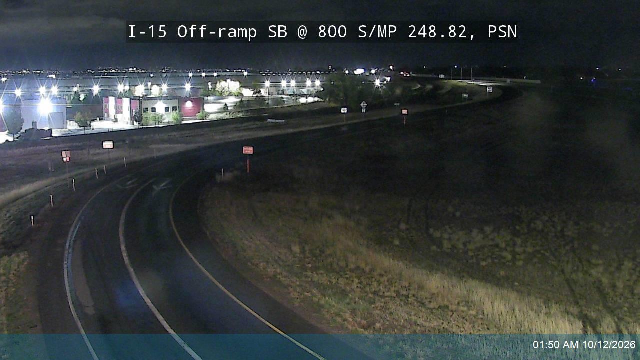 I-15 Off-ramp SB @ 800 S / SR-178 / MP 248.82, PSN