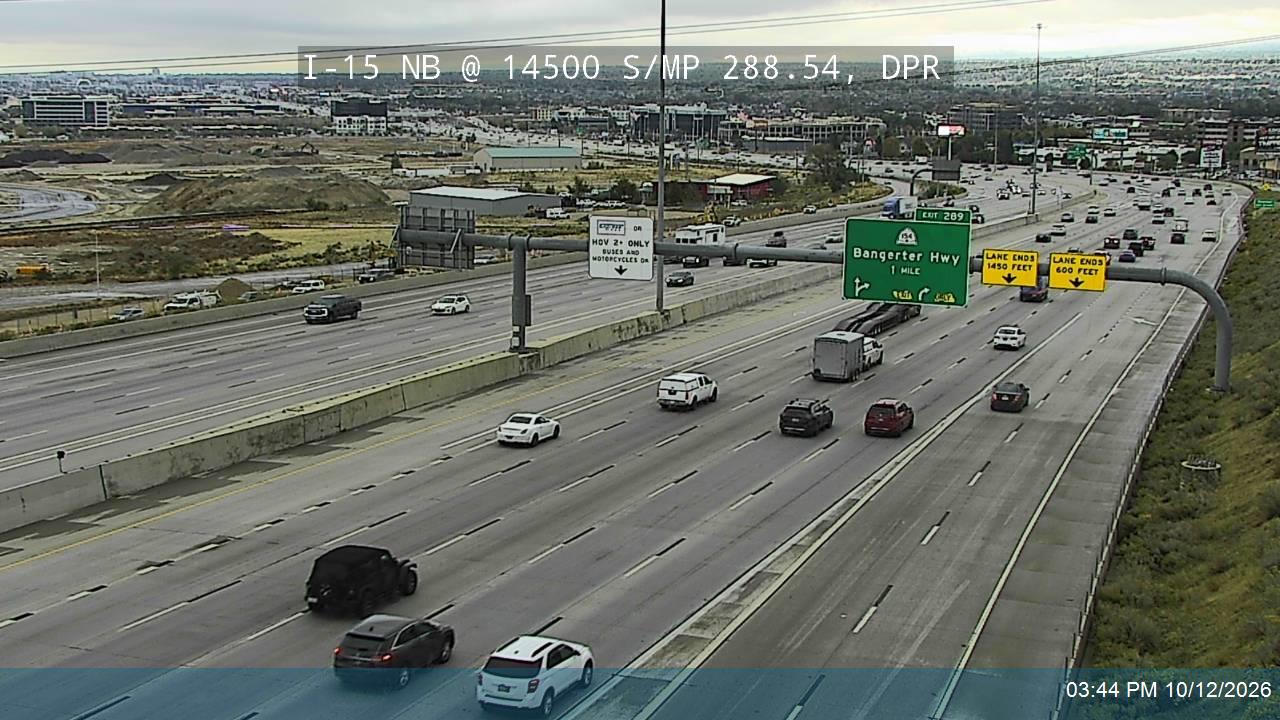 I-15 NB @ 14500 S / MP 288.54, DPR