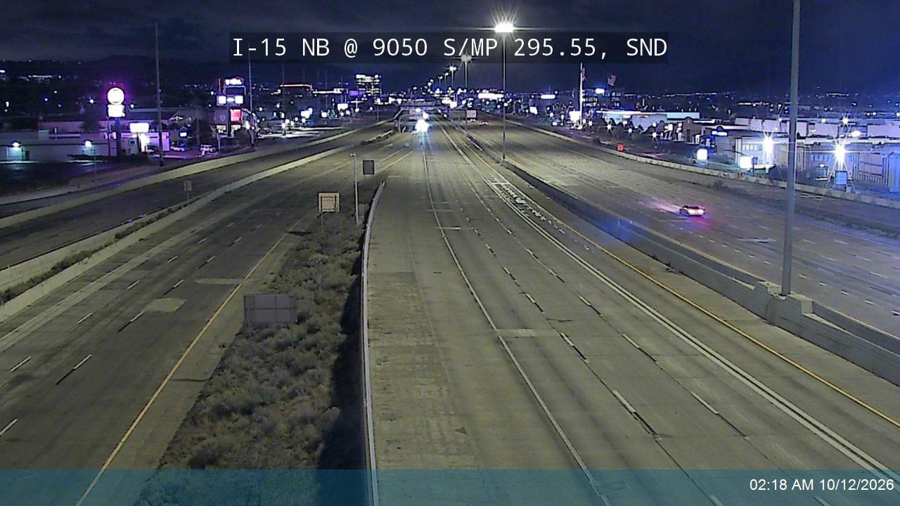 I-15 NB @ 9050 S / MP 295.55, SND