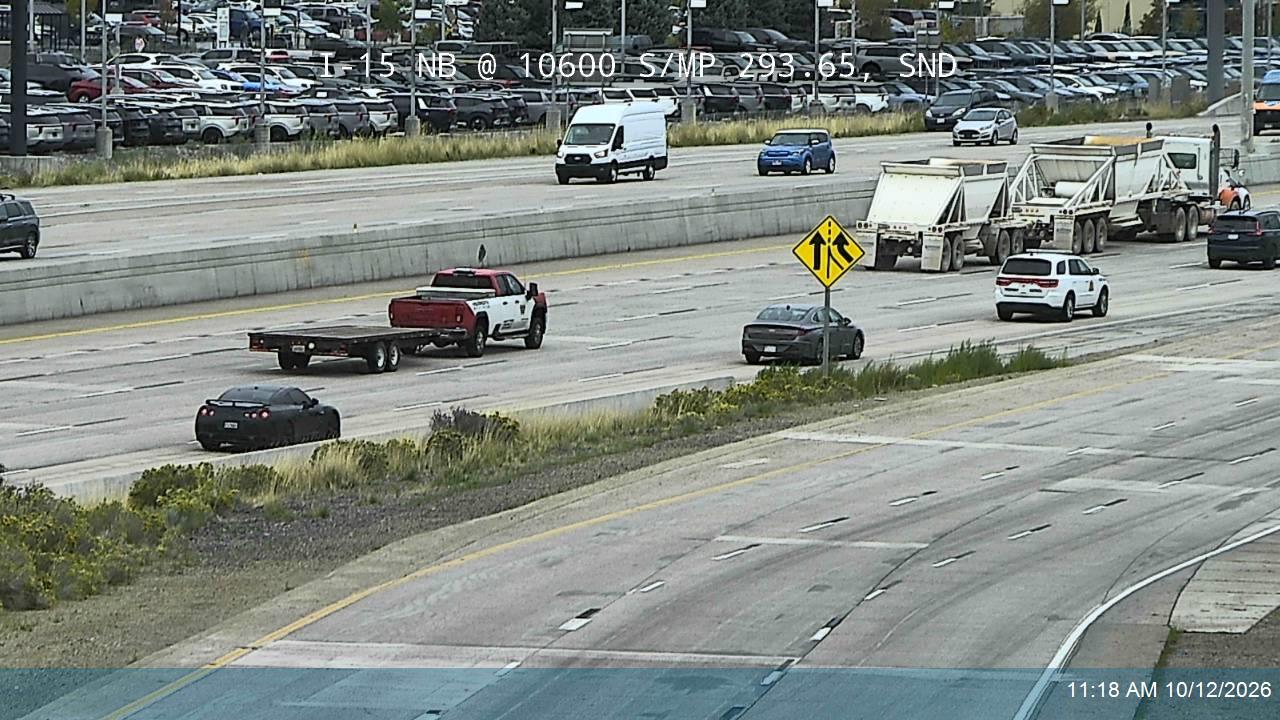 I-15 NB @ 10600 S / SR-151 / MP 293.65, SND