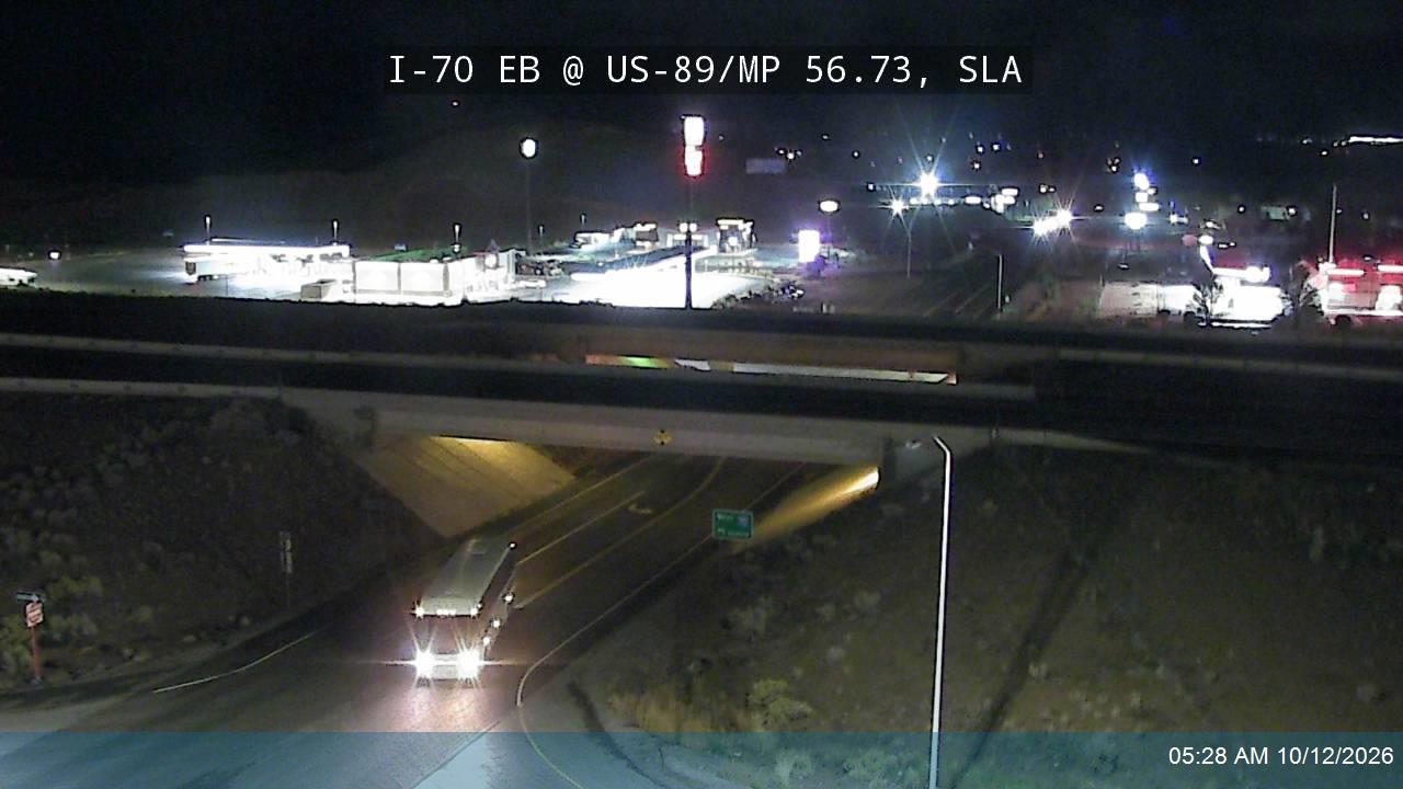 I-70 EB @ State St / US-89 / MP 56.73, SLA
