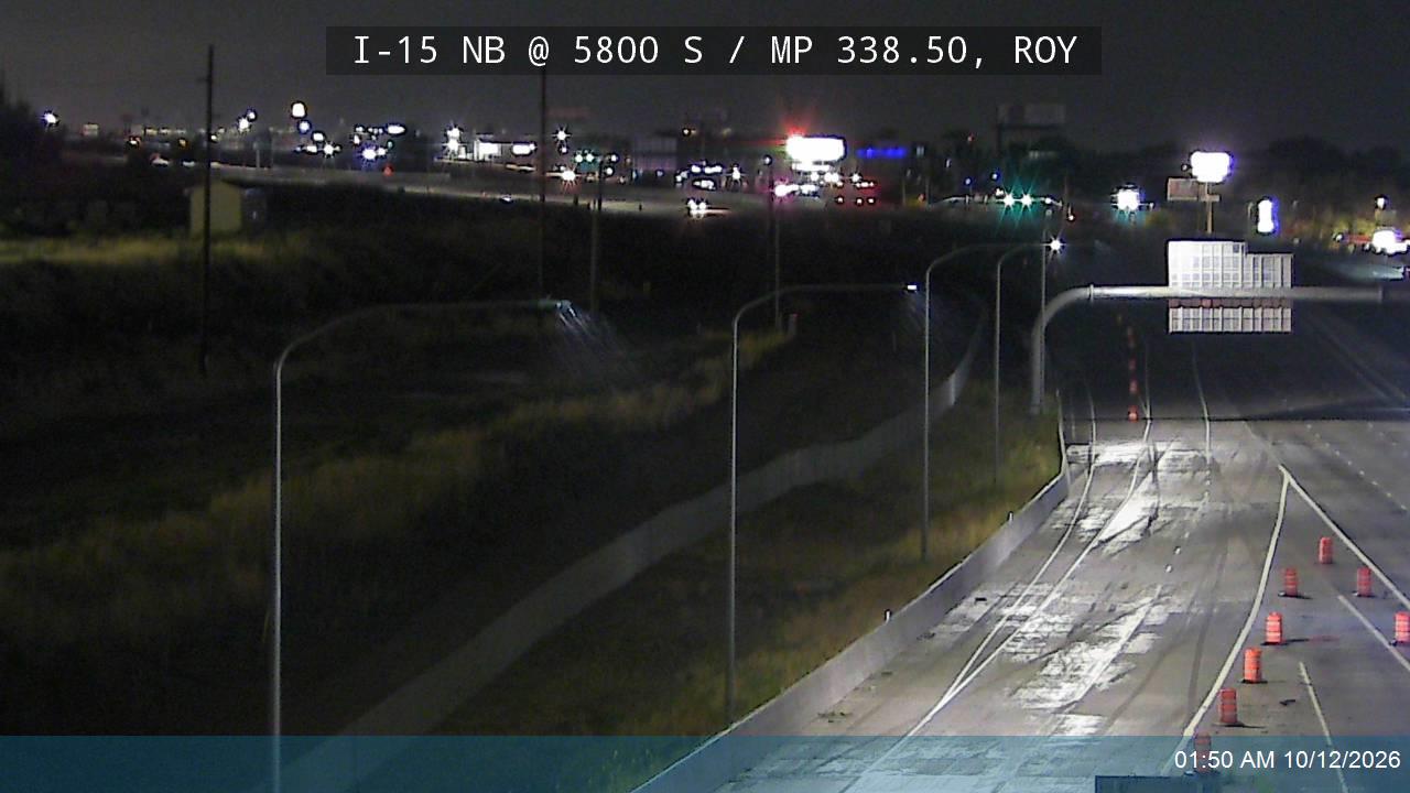 I-15 NB @ 5800 S / MP 338.50, ROY