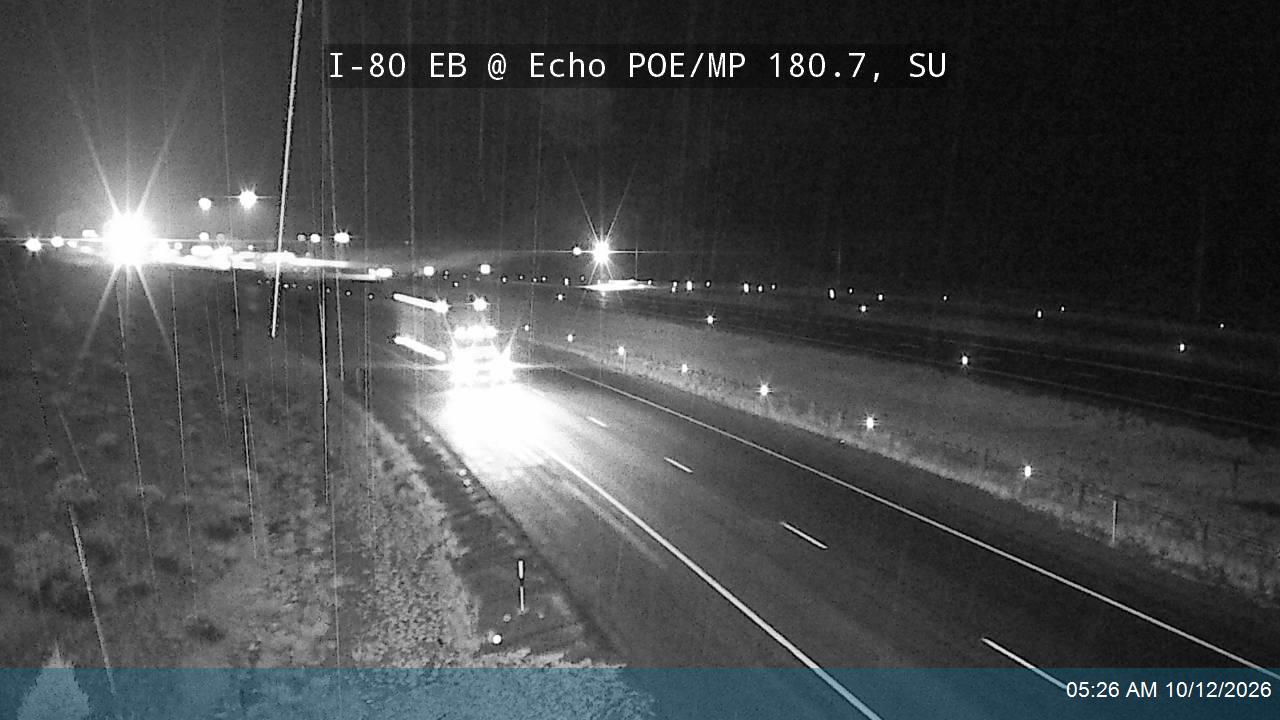 I-80 EB @ Echo POE / MP 180.7, SU