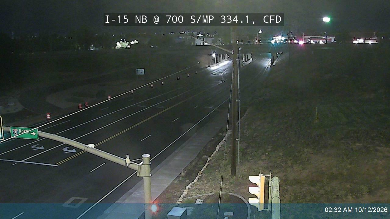 I-15 NB @ 700 S / SR-193 / MP 334.1, CFD