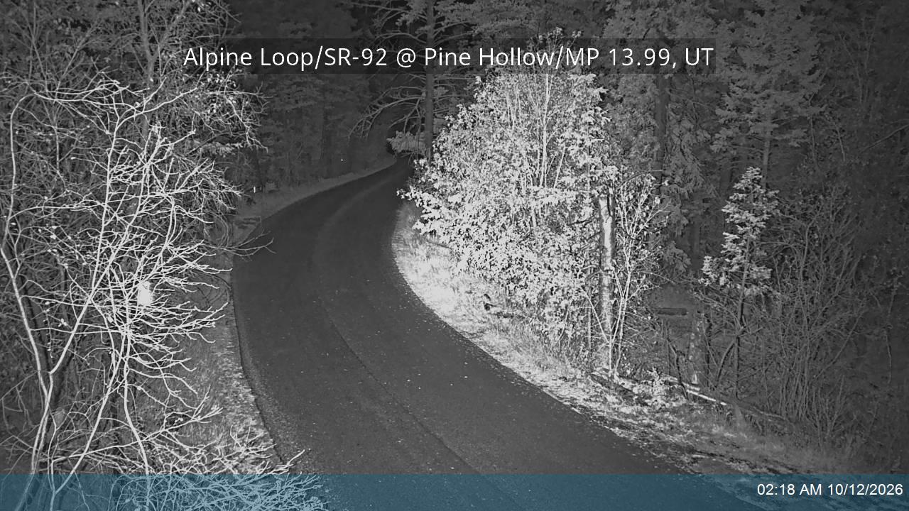 Alpine Loop / SR-92 @ Pine Hollow / MP 13.99, UT
