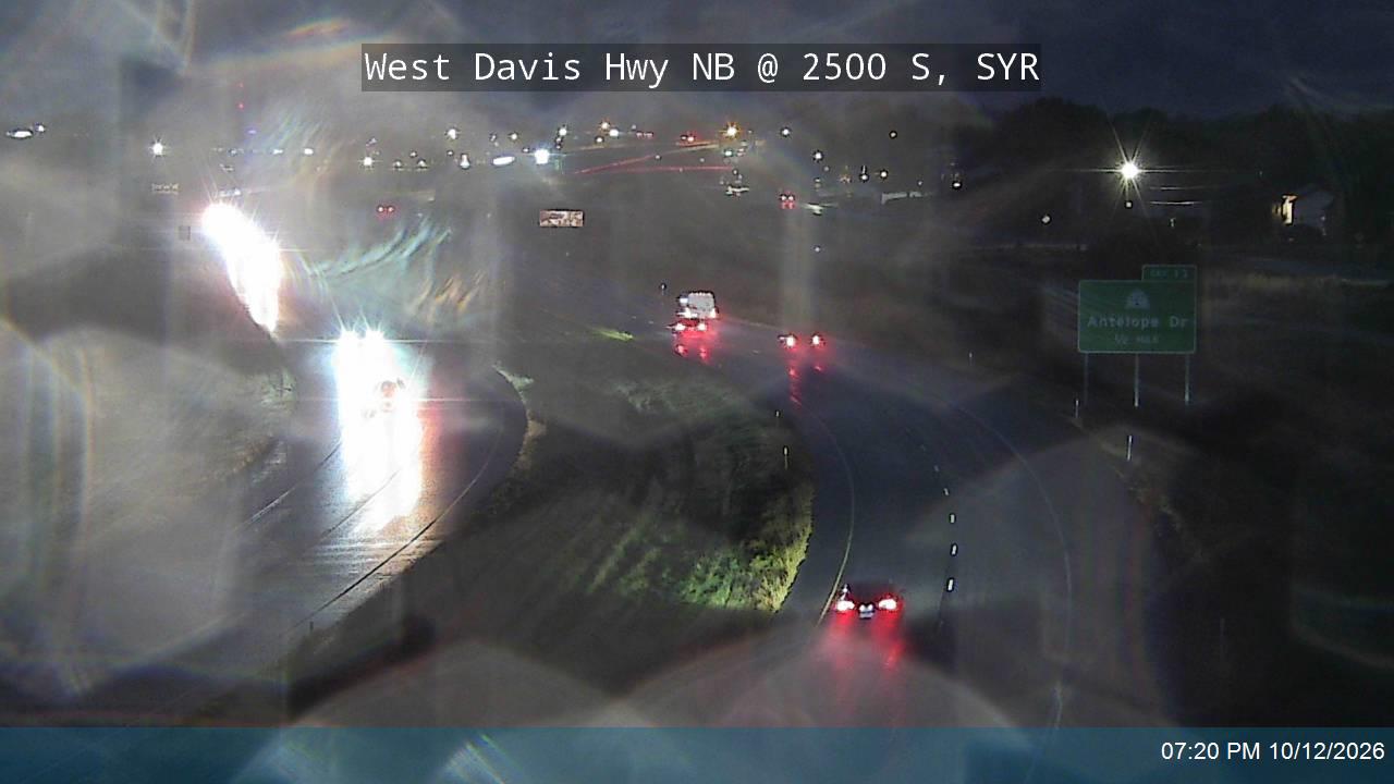 West Davis Hwy / SR-177 NB @ 2500 S / MP 12.85, SYR