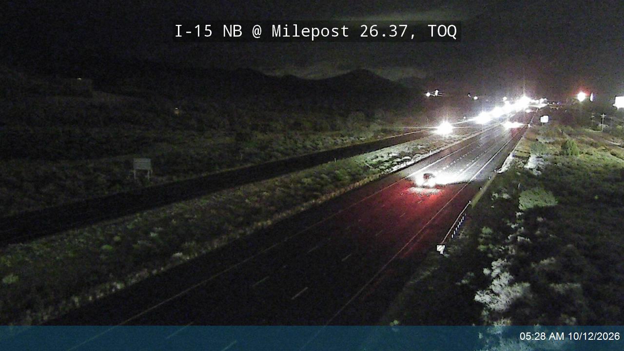 I-15 NB @ Milepost 26.37, TOQ