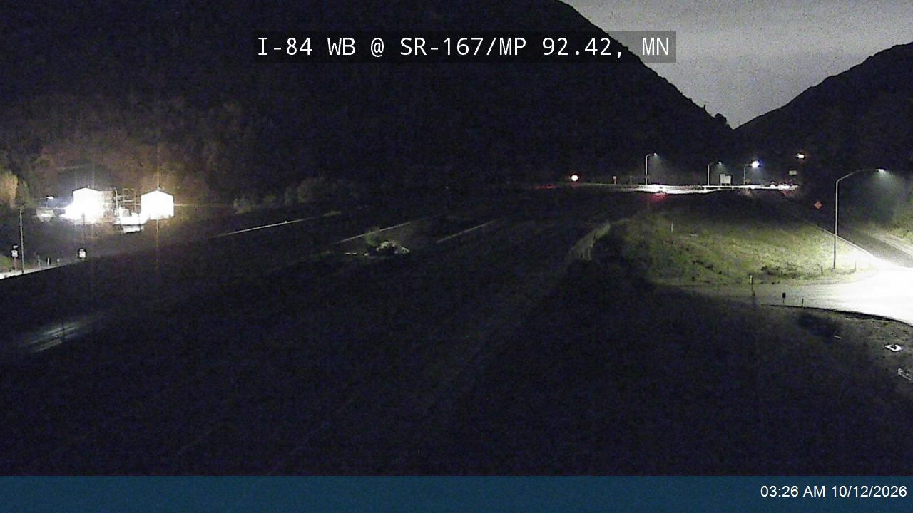 I-84 WB @ SR-167 / MP 92.42, MN
