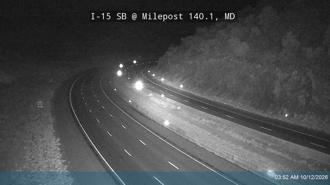 I-15 SB @ Milepost 140.1, MD