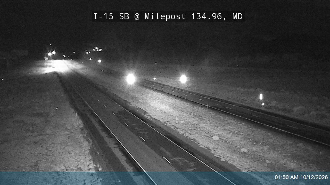 I-15 SB @ Milepost 134.96, MD