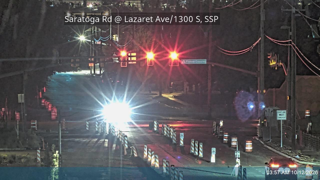 Saratoga Rd @ 1300 S / Lazaret Ave, SSP