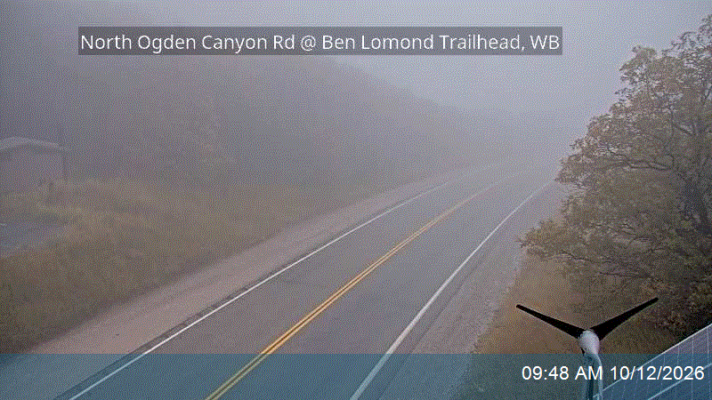 North Ogden Canyon Rd @ Ben Lomond Trailhead, WB