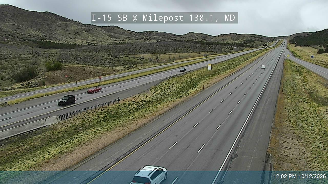I-15 SB @ Milepost 138.1, MD