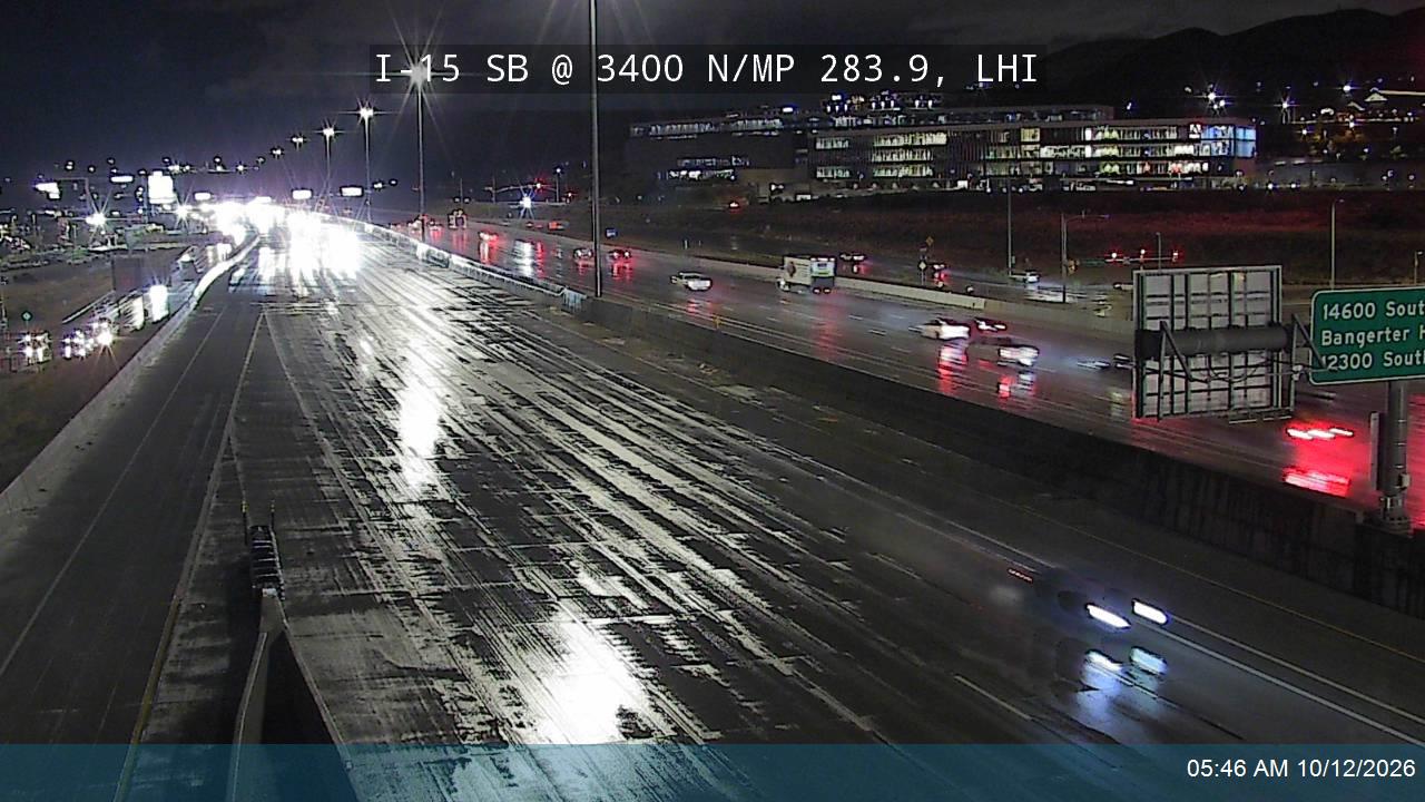 I-15 SB @ 3400 N / MP 283.9, LHI