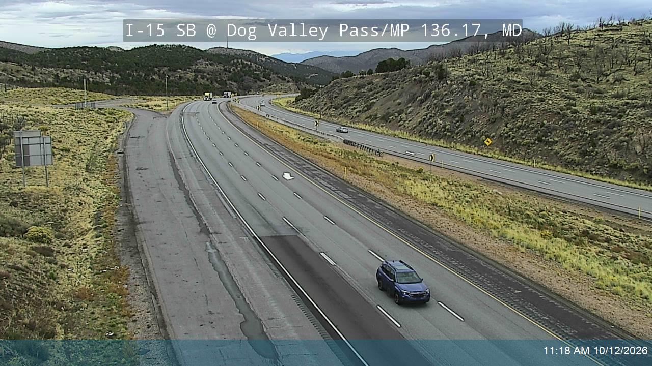 I-15 SB @ Dog Valley Pass/MP 136.17, MD
