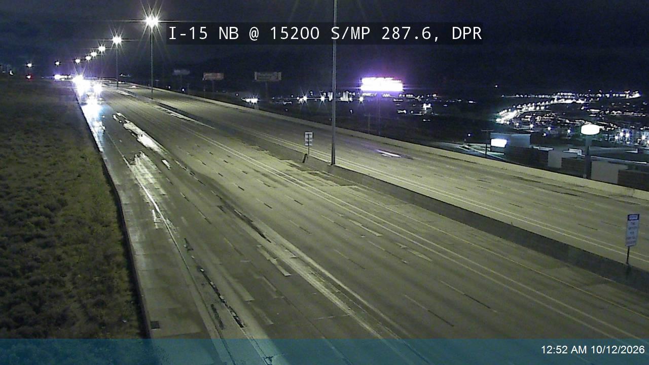 I-15 NB @ 15200 S / MP 287.6, DPR