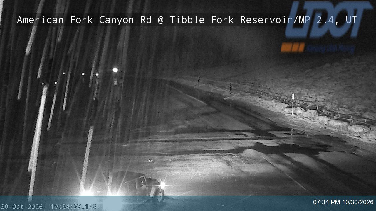 American Fork Canyon Rd / SR-144 @ Tibble Fork Reservoir / MP 2.4, UT