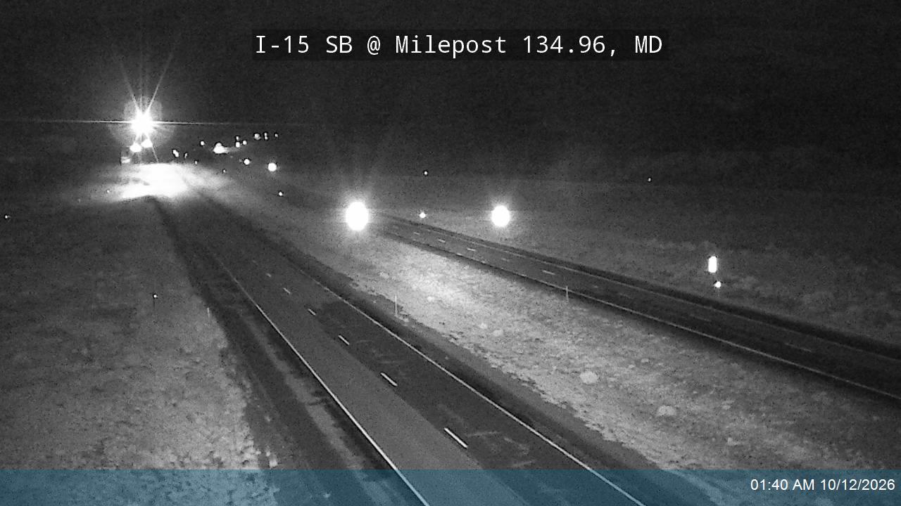 I-15 SB @ Milepost 134.96, MD
