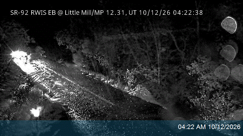 Alpine Loop / SR-92 RWIS EB @ Little Mill / MP 12.31, UT
