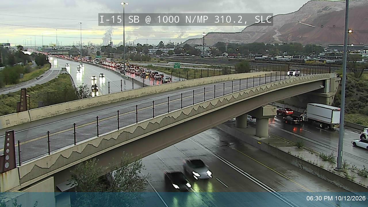 I-15 SB @ 1000 N / MP 310.2, SLC
