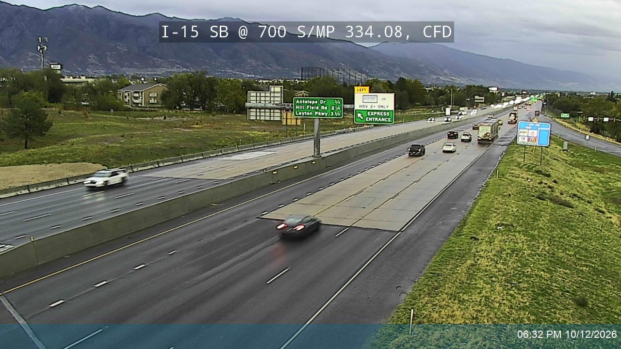 I-15 SB @ 700 S / SR-193 / MP 334.08, CFD