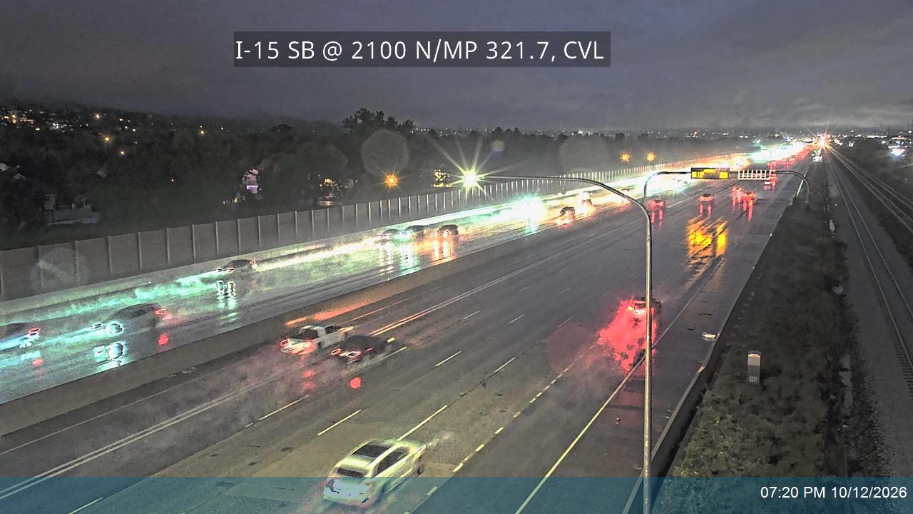 I-15 SB @ 2100 N / MP 321.7, CVL