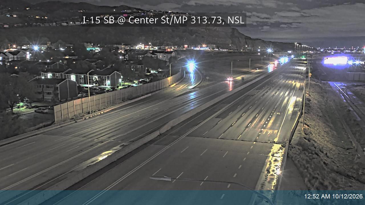 I-15 SB @ Center St / MP 313.73, NSL