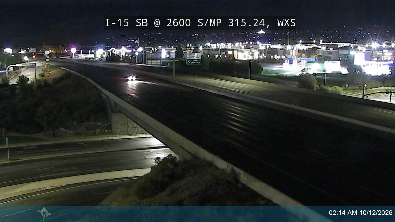 I-15 SB @ 2600 S  / SR-93 / MP 315.24, WXS