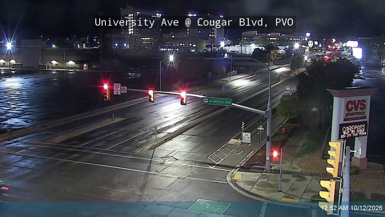 University Ave / US-189 @ Cougar Blvd / 1230 N, PVO