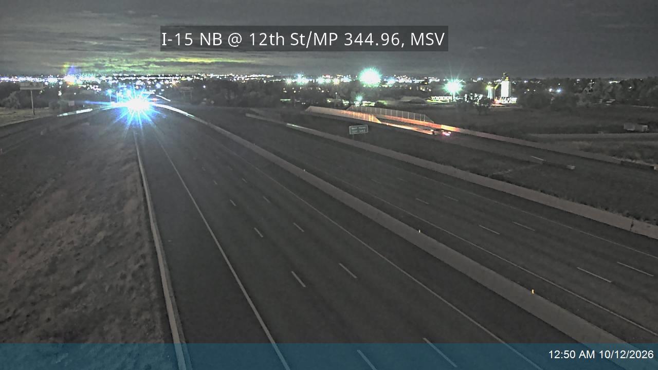 I-15 NB @ 12th St / 1200 S / SR-39 / MP 344.96, MSV