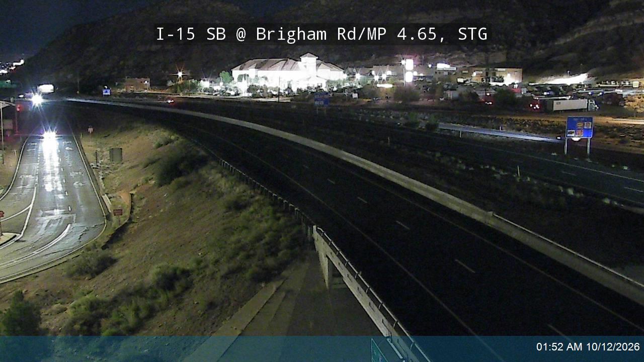I-15 SB @ Brigham Rd / MP 4.65, STG