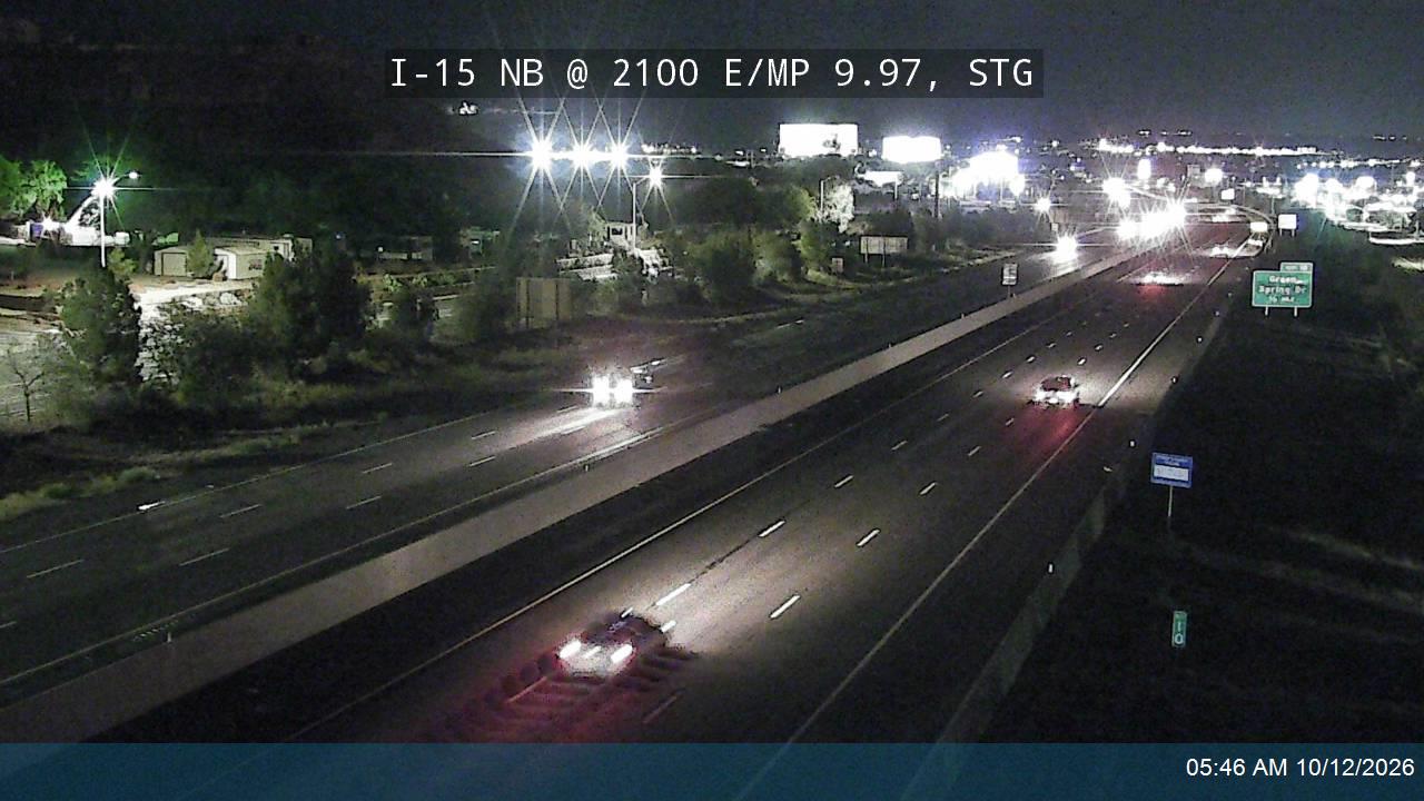 I-15 NB @ 2100 E / MP 9.97, STG