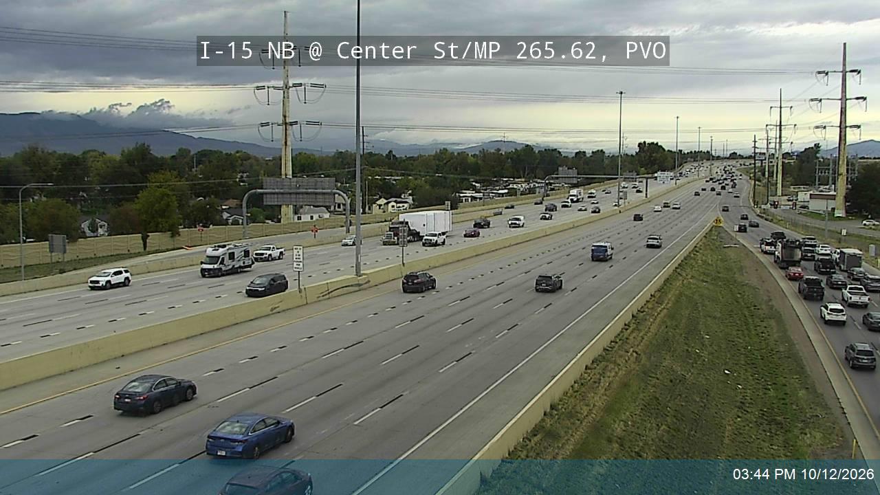 I-15 NB @ Center St / SR-114 / MP 265.62, PVO
