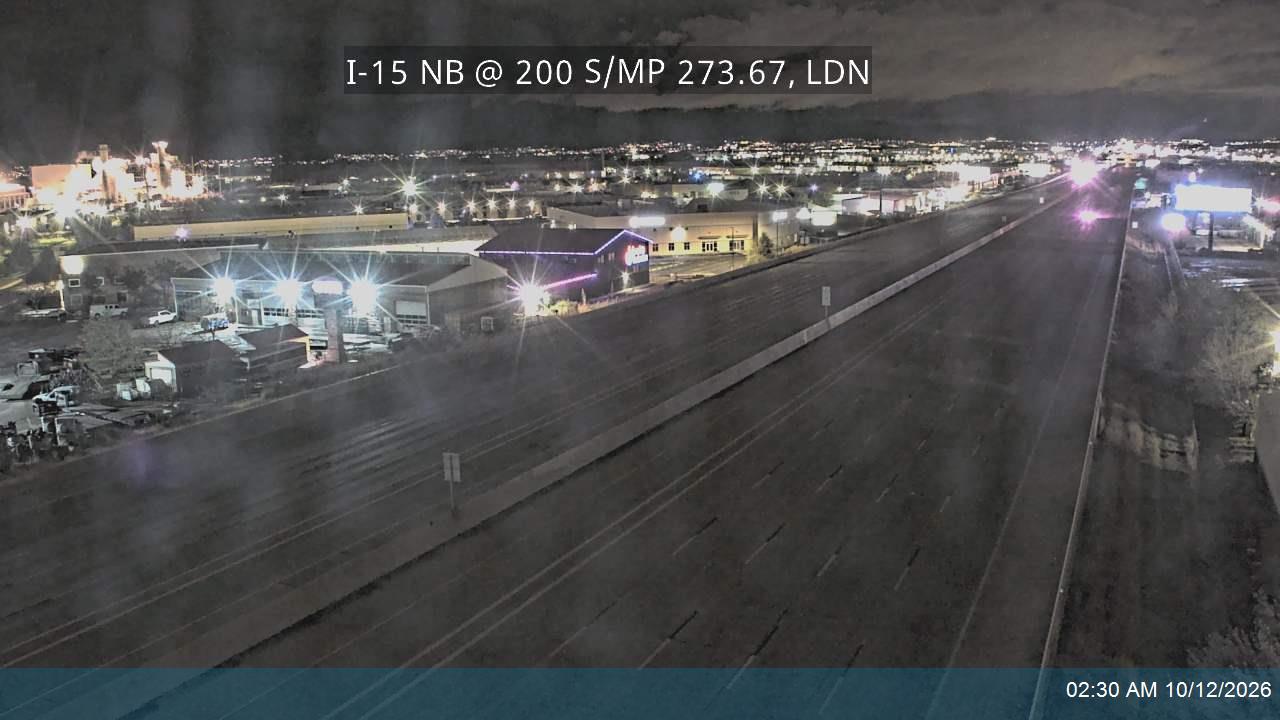 I-15 NB @ 200 S / MP 273.67, LDN