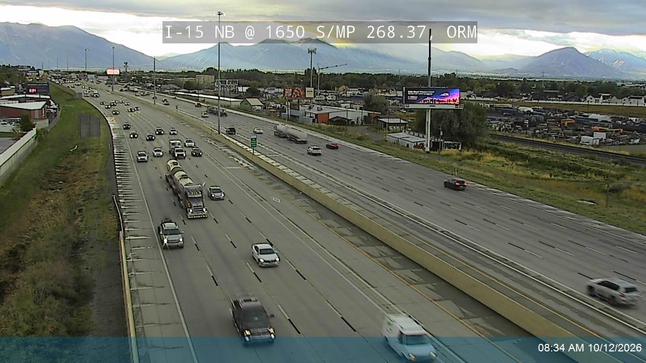 I-15 NB @ 1650 S / MP 268.37, ORM