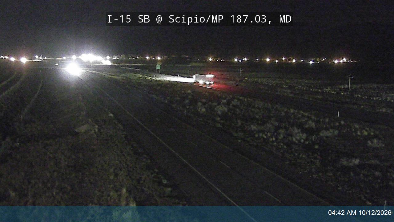 I-15 SB @ Scipio / MP 187.03, MD