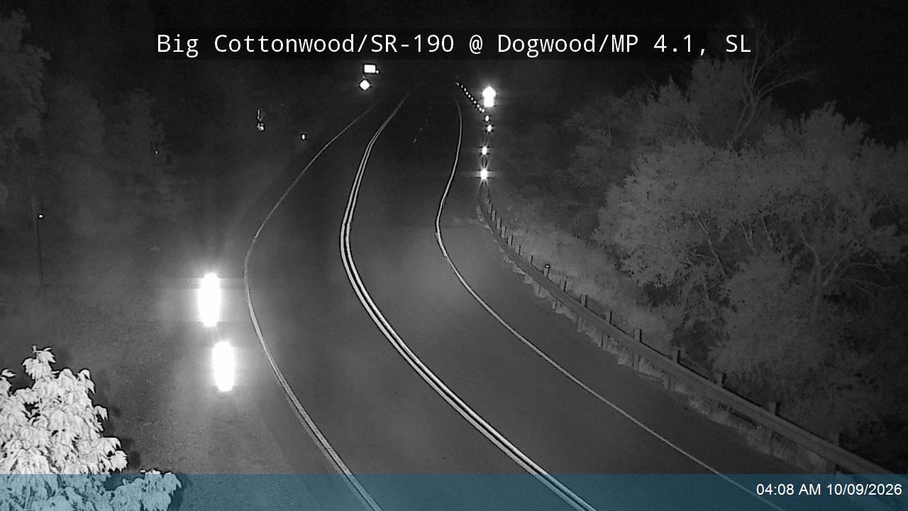 Big Cottonwood Canyon Rd / SR-190 @ Dogwood / MP 4.1, SL