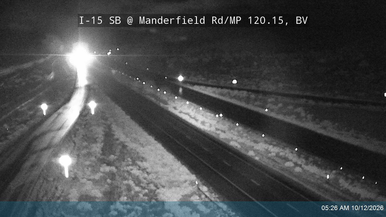 I-15 SB @ Manderfield Rd / MP 120.15, BV
