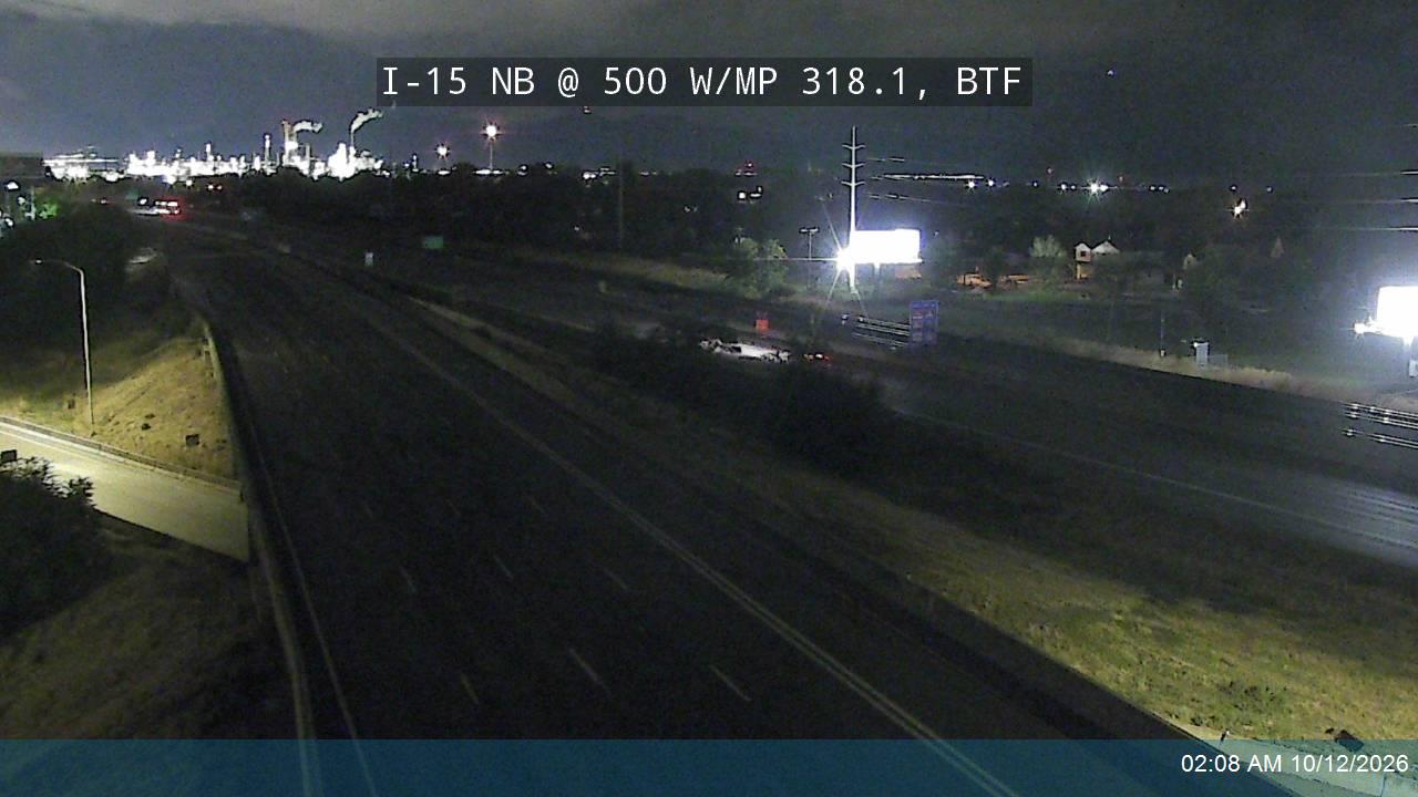 I-15 NB @ 500 W / US-89 / MP 318.1, BTF