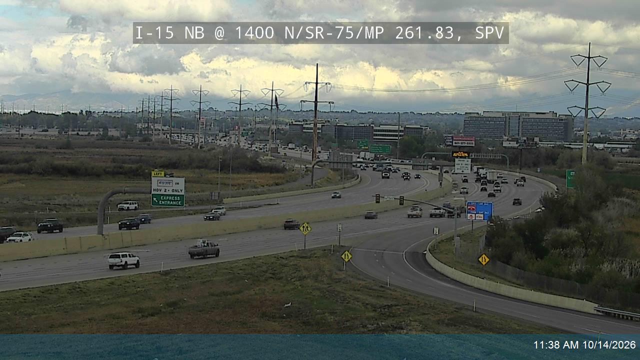 I-15 NB @ 1400 N / SR-75 / MP 261.83, SPV