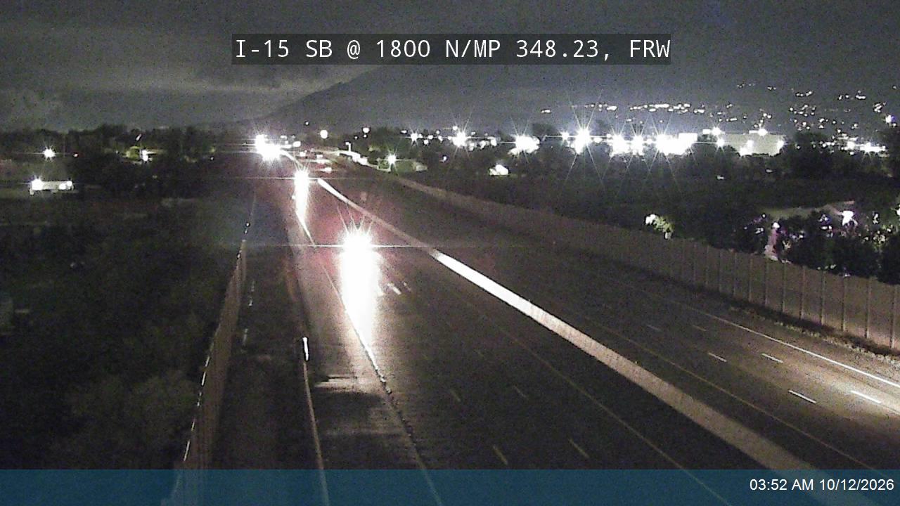 I-15 SB @ 1800 N / Harrisville Rd / MP 348.23, FRW