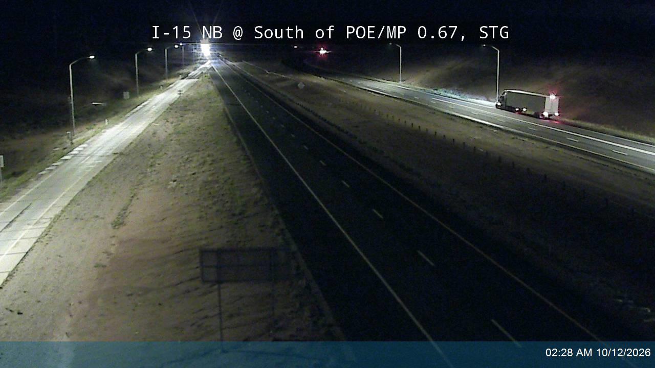 I-15 NB @ South of POE / MP 0.67, STG