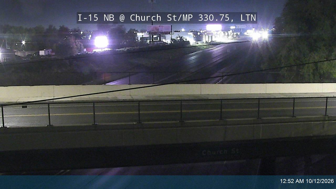 I-15 NB @ Church St / MP 330.75, LTN
