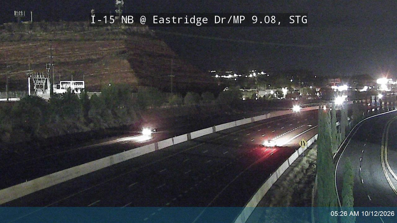 I-15 NB @ Eastridge Dr / MP 9.08, STG