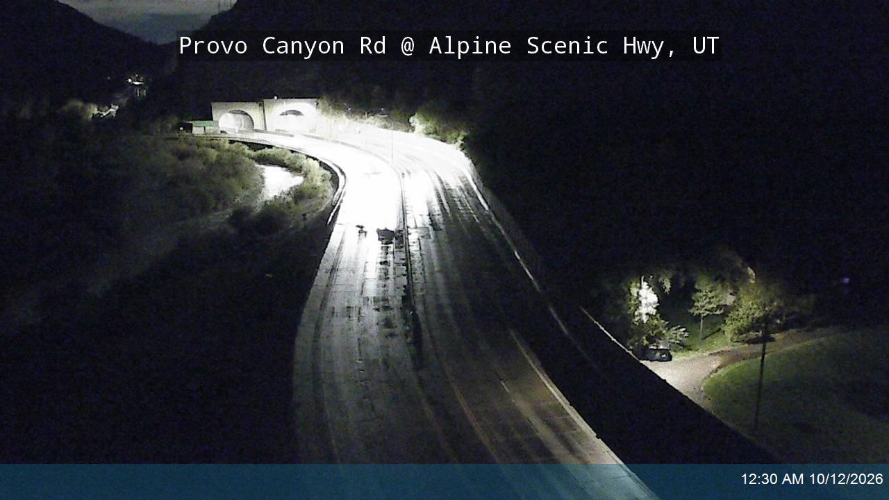 Provo Canyon Rd / US-189 @ Alpine Scenic Hwy / SR-92 / MP 14.26, UT