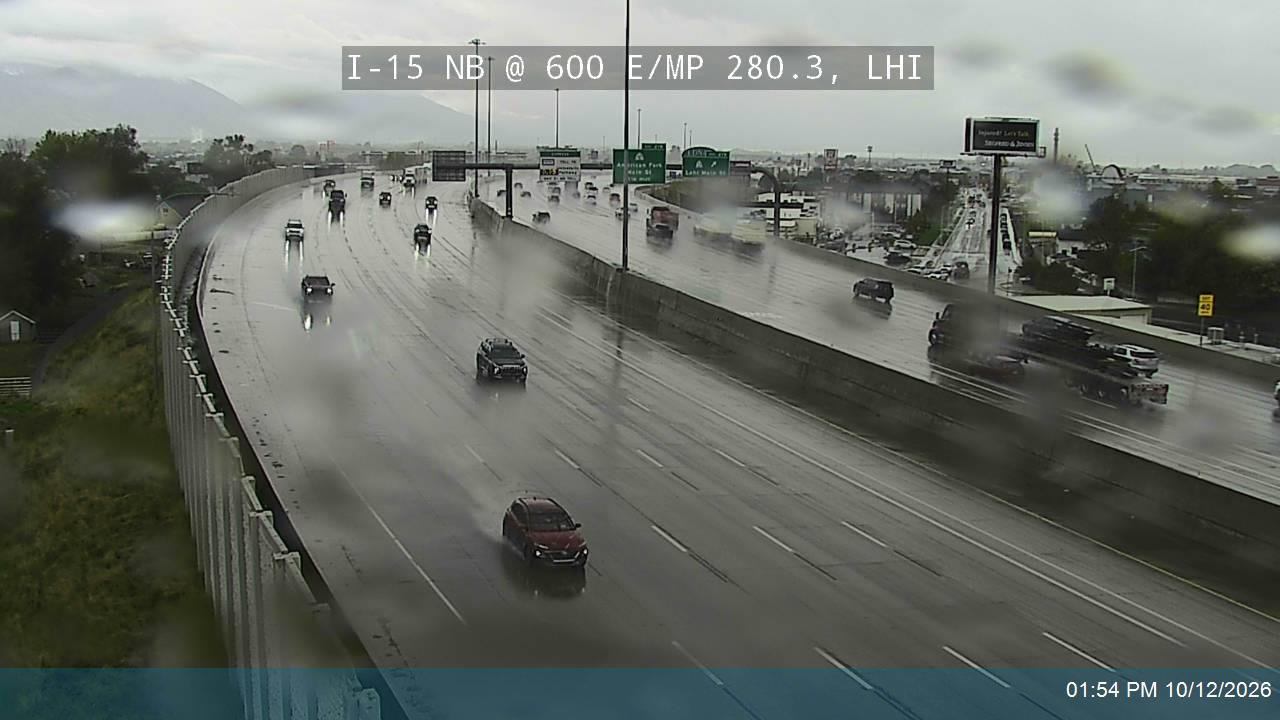 I-15 NB @ 600 E / MP 280.3, LHI